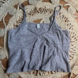 Gray/Light BrownWomen's Spaghetti Strap Top